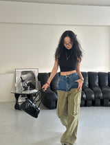 24SS Cropped Half Turtleneck Sleeveless T-Shirt