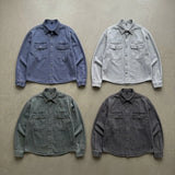 Dual-Pocket Cropped Overshirt