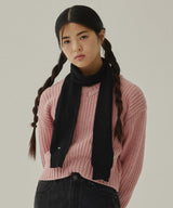 Women’s Multi-Yarn V-Neck Knit Light Pink
