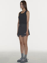 JOY SLEEVELESS IN DARK GREY