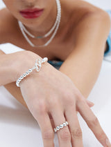 N LOGO BALL BRACELET