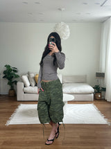wide cargo bermuda shorts