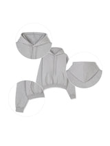 Semi-cropped hoodie 5COLOR