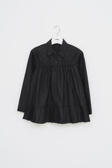 (W) Blues Pleats Shirt (3color)