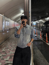 Weather cuff denim jacket