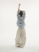 By hood check shirt -3C