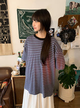 [unisex] キャニチボーダーカラー半袖Tシャツ