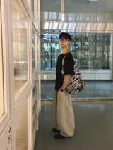 モノリネンワイドバルーンパンツ 4C