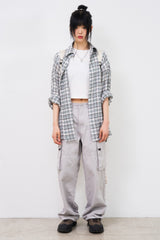 Phaidon over check shirt
