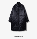  Reverseable Quilted Long Padded Night Jacket
