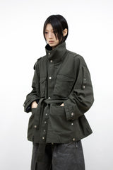 RELABEL (Dream Tailor) Adjustable Length Multi-Style Washed Distressed M65 Jacket