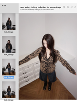 Mohair Leopard Cardigan Knitwear
