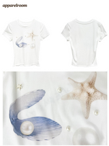 ヒトデビーズ ラウンド ショートスリーブ Tシャツ