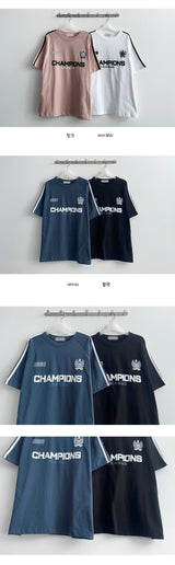 Brring ラグラントラックライン半袖Tシャツ