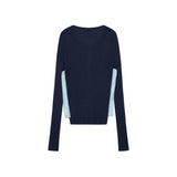 Layered Contrast Singlet Knit_Blue