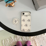 [MADE] Vintage Flower Case _ Glass Bumper Case