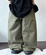LINEN VIVID STRIPE WIDE PANTS 🩵🍰🌴🤎🖤5COLOR