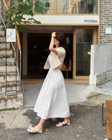 【BELLIDE MADE】ツーレングスメリーフレアレイヤードワンピース