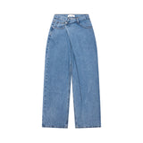WRAP WAIST WIDE FIT DENIM PANTS code 18104