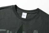 ステンシルアートワークTシャツ (Charcoal)