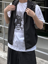 Nylon Wide Half Pants