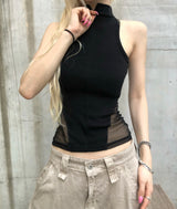 zip-up sleeveless