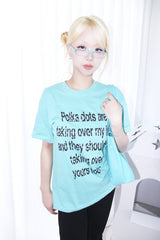 ドットレタリング半袖Tシャツ