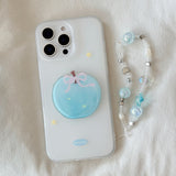 サマーブルーアップルムードストラップジェリー iPhone ケース