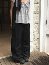 Kero Frill Wide Banding Pintuck Cargo Pants