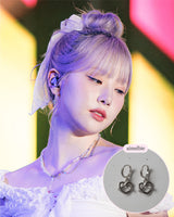 [VIVIZ ウナ Piercing] プレッツェル ハギーズ ピアス - Silver Color