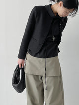 706 Wrap Skirt Balloon Fit Pants