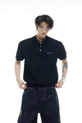 テクスチャーニットメッシュTシャツ