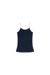 HORIZON RING SLEEVELESS [NAVY / PINK]