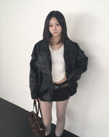 ハイネックレザージャケット