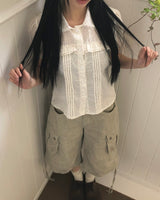 Mahi Frill Short Sleeve Blouse