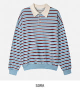 Nerd Stripe Rugby Sweatshirt