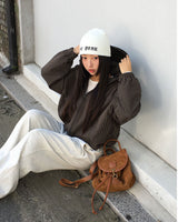 Little Hooded Check Windbreaker