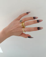 [MADE] Matte Layered Ring (gold)