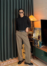 Men's カシミアウォッシャブルラウンドニット 20COLOR