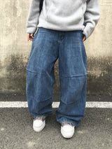 バーネット ダブルピンタックバルーンデニムパンツ 2C