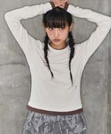 STAR LAYERED LONG SLEEVE - CREAM