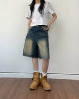 ADYダメージバミューダショートパンツ2C