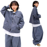 Oversized Pigment Work Jacket