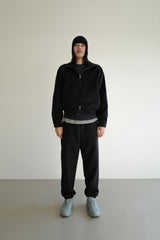 Wool zipup jumper, Black