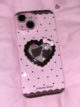 [DESSERT SET] strawberry chocholate phone case - hard + sweet dessert phone grip