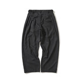 Herringbone pleat pants / Charcoal