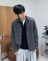 タイド クロップ チェック シャツ
