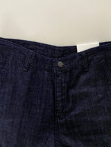 Marlo Linen Raw Denim 3/4-Length Shorts 1 Color
