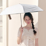 [UV 99.% カット]kenopi Sunshine Farmhouse 3-Folding Parasol - Vintage Blue Stripe