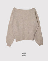 #コジーワンショルダールーズウールニット (4color)